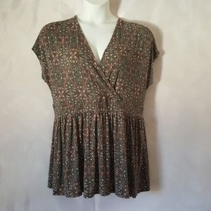 Olive Green Open Back Tee